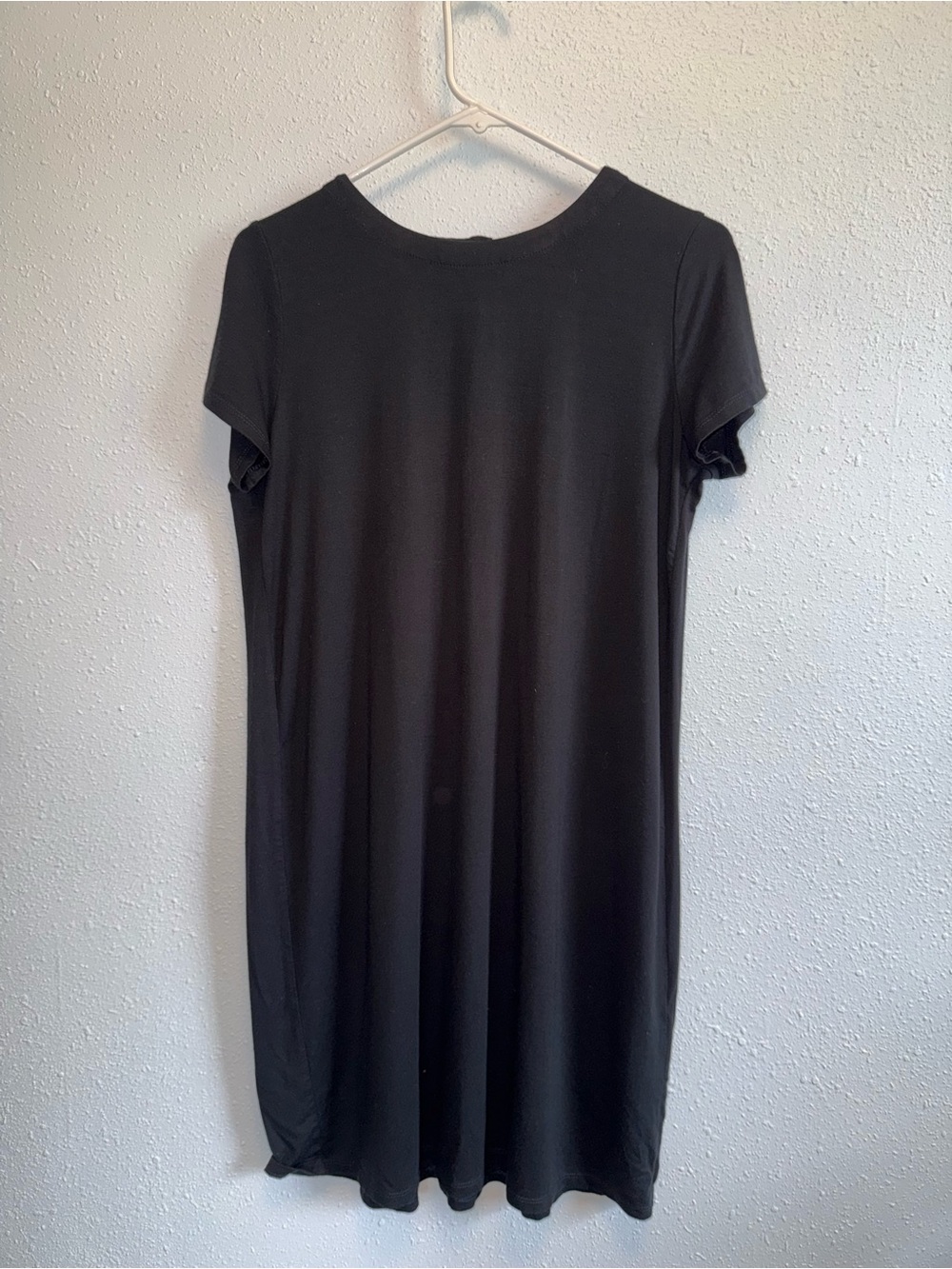 J. Jill Black Short-Sleeve Shift Mini Dress